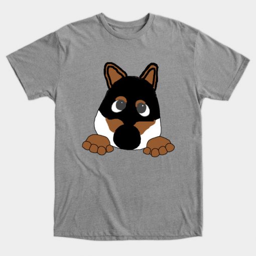 shiba black and tan peeking cartoon